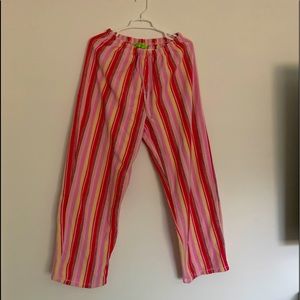 lounging pants, pyjama pants; warm, fleece, size L
